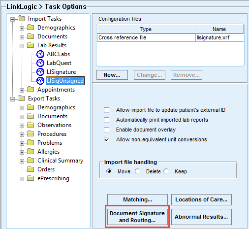 Screenshot of Path to change Observations Status